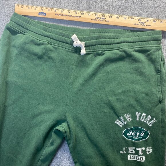 Vintage NFL New York Jets 1960 Logo, Green Sweatpants, Size 2XL Sweatpants - Picture 4 of 9